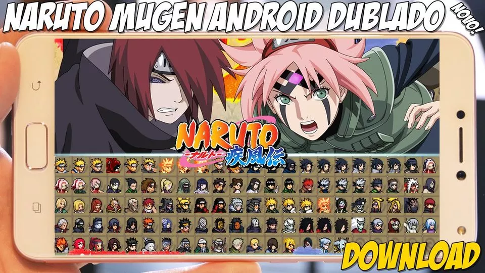 jogo de anime dublado para celular