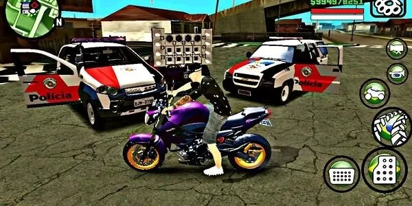 novo jogo de cria, com favelas e motos, para celular.