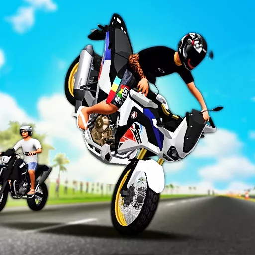 Pack de adesivos e skins Moto Wheelie 3D para celular