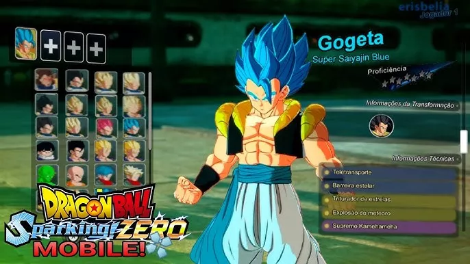 novo jogo de Dragon Ball Sparking Zero para celular